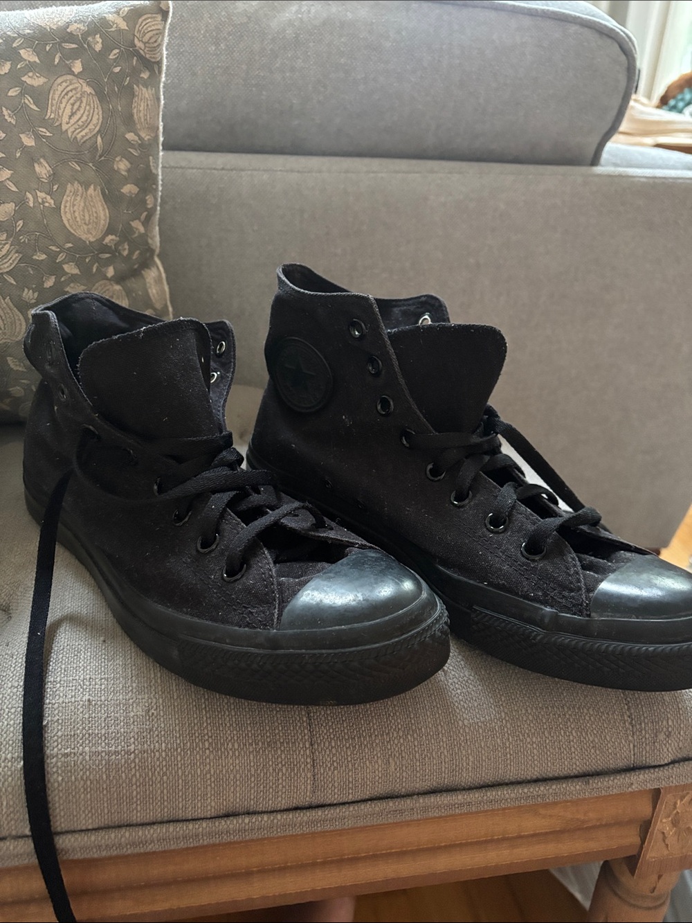 Converse Black High-Top Athletic Sneakers